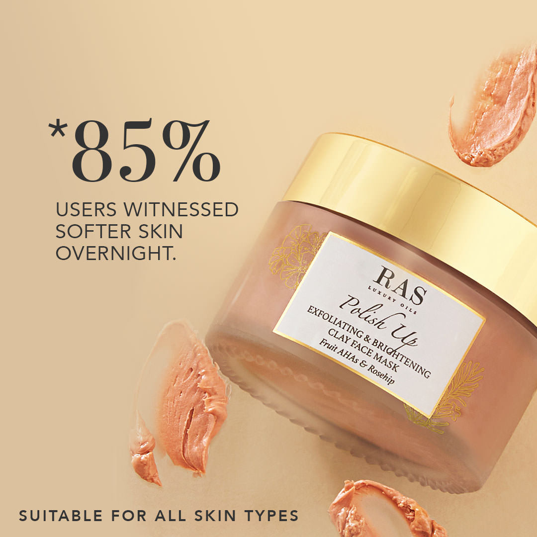 Polish Up Exfoliating & Brightening Clay Face Mask