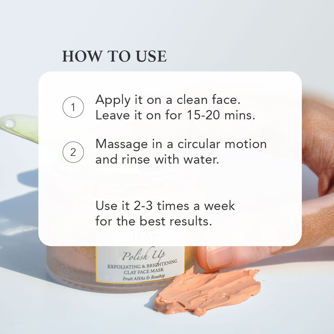 Polish Up Exfoliating & Brightening Clay Face Mask