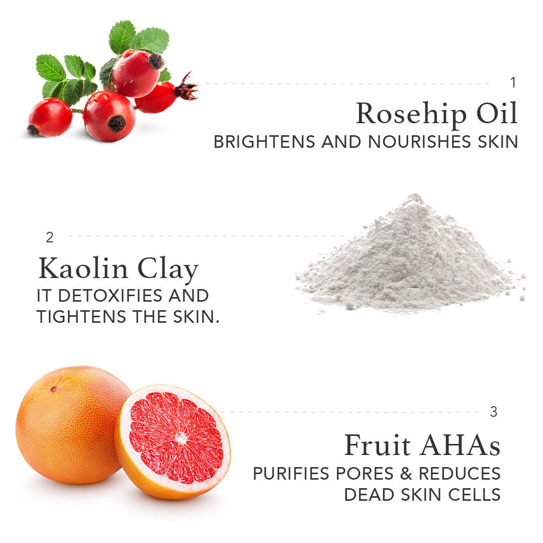 Polish Up Exfoliating & Brightening Clay Face Mask