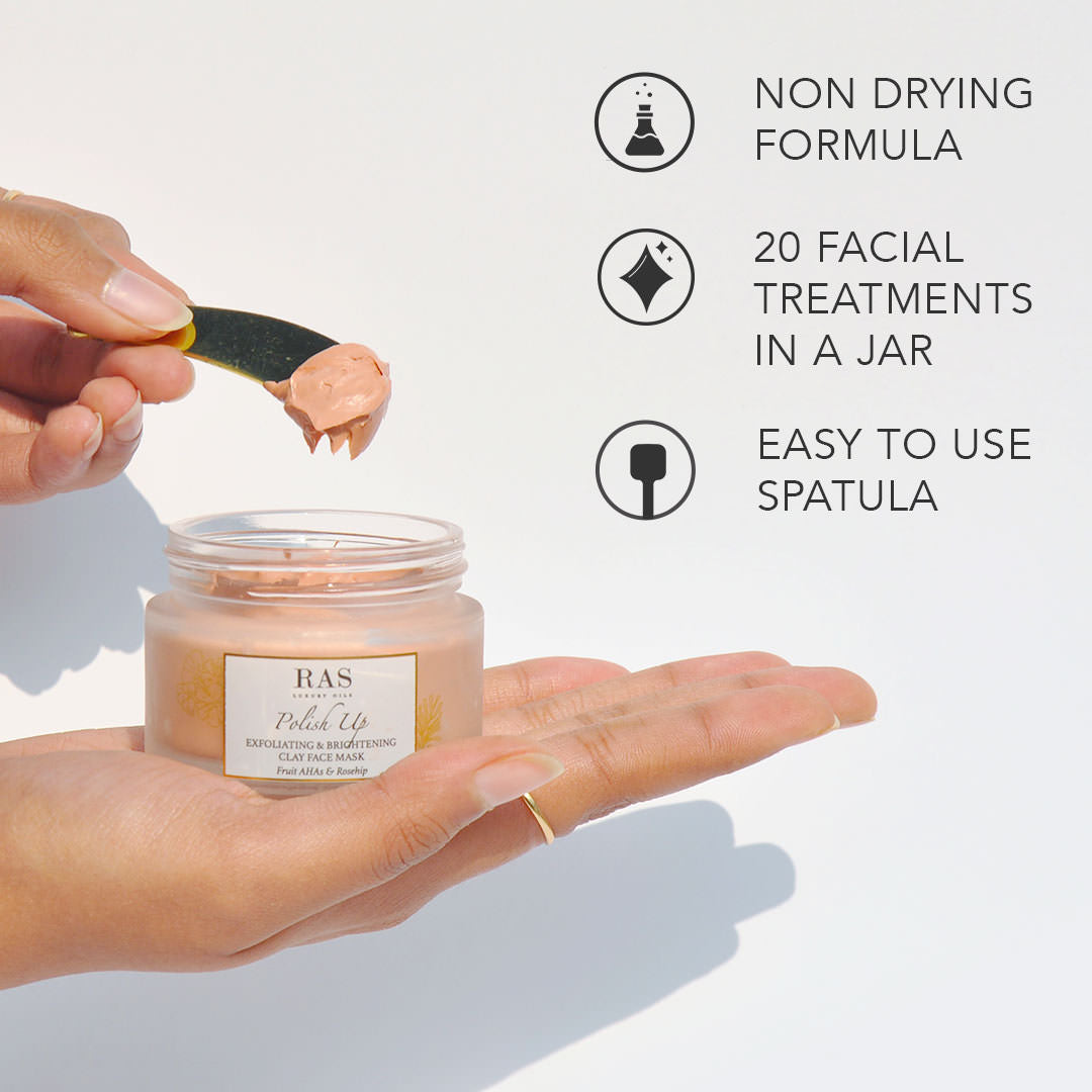 Polish Up Exfoliating & Brightening Clay Face Mask